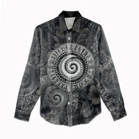 Hawaiian Piko Women Casual Shirt Cultural Anchor Connect Your Roots Ocean Waves TS04 - Polynesian Pride