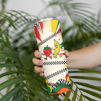 Support Your Fruity Friends Love Wins Gay Pride Skinny Tumbler LGBTQ Retro 30s Cartoon Checkered
