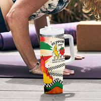 Support Your Fruity Friends Love Wins Gay Pride Tumbler With Handle LGBTQ Retro 30s Cartoon Checkered