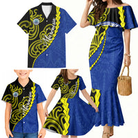 Federated States Of Micronesia FSM Family Matching Mermaid Dress and Hawaiian Shirt Pacific Islander Tribal Swirl Geometric Pattern TS04 - Polynesian Pride