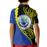 Federated States Of Micronesia FSM Kid Polo Shirt Pacific Islander Tribal Swirl Geometric Pattern TS04 - Polynesian Pride