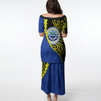 Federated States Of Micronesia FSM Puletasi Pacific Islander Tribal Swirl Geometric Pattern TS04 - Polynesian Pride