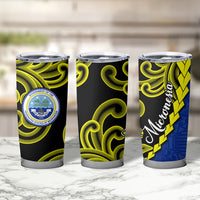 Federated States Of Micronesia FSM Tumbler Cup Pacific Islander Tribal Swirl Geometric Pattern TS04 - Polynesian Pride