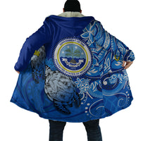 Micronesia Sea Turtle Cloak Federated States Of Micronesia Tribal Floral Pattern TS04 - Polynesian Pride