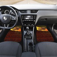 Tropical Christmas In July Santa Claus Car Mats Festive Hawaiian With Beach Reindeer Sleigh