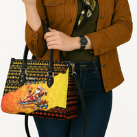 Tropical Christmas In July Santa Claus Leather Bag Festive Hawaiian With Beach Reindeer Sleigh