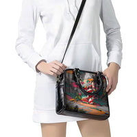 Tropical Christmas In July Candy Cane Surf Shoulder Handbag Vibrant Street Art Beach Graffiti Graphic