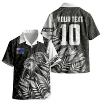 Personalized New Zealand Kiwi Bird Kid Hawaiian Shirt Grunge Maori Tribal Pattern Silver Fern TS04 - Polynesian Pride