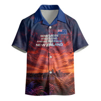 New Zealand Aotearoa Kiwi UFO Kid Hawaiian Shirt Sci-Fi Galaxy Sunset Sky Tower And Mountain TS04 - Polynesian Pride