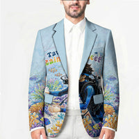 Fiji Taveuni Rainbow Reef Blazer Scuba Diver Vibrant Undersea Coral Garden Watercolor TS04 - Polynesian Pride