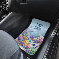 Fiji Taveuni Rainbow Reef Car Mats Scuba Diver Vibrant Undersea Coral Garden Watercolor TS04 - Polynesian Pride