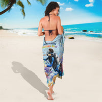 Fiji Taveuni Rainbow Reef Sarong Scuba Diver Vibrant Undersea Coral Garden Watercolor TS04 - Polynesian Pride