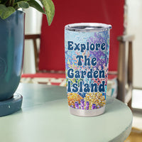 Fiji Taveuni Rainbow Reef Tumbler Cup Scuba Diver Vibrant Undersea Coral Garden Watercolor TS04 - Polynesian Pride