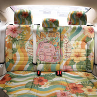 Hawaii Aloha Academy Back To School Back Car Seat Cover Sea Turtle Tropical Hibiscus Flowers Retro Psychedelic TS04 - Polynesian Pride