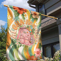 Hawaii Aloha Academy Back To School Garden Flag Sea Turtle Tropical Hibiscus Flowers Retro Psychedelic TS04 - Polynesian Pride