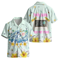 Personalized Hawaii Back To School Dolphin Kid Hawaiian Shirt Grid Notebook Background With Dolphin Mascot And Plumeria Flowers TS04 - Polynesian Pride