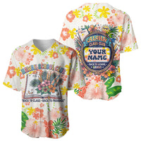 Personalized Hawaii School Club Back To Class Baseball Jersey Retro Tropical Hibiscus Pattern With Open Notebook TS04 - Polynesian Pride