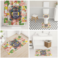 Personalized Hawaii School Club Back To Class Bathroom Set Retro Tropical Hibiscus Pattern With Open Notebook TS04 - Polynesian Pride