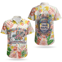Personalized Hawaii School Club Back To Class Couples Matching Off Shoulder Maxi Dress and Hawaiian Shirt Retro Tropical Hibiscus Pattern With Open Notebook TS04 - Polynesian Pride