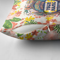 Personalized Hawaii School Club Back To Class Pillow Cover Retro Tropical Hibiscus Pattern With Open Notebook TS04 - Polynesian Pride
