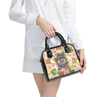 Personalized Hawaii School Club Back To Class Shoulder Handbag Retro Tropical Hibiscus Pattern With Open Notebook TS04 - Polynesian Pride