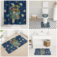 Personalized Hawaii Back To School Aloha Learning Bathroom Set Retro Rainbow open Notebook with Pineapple and Hibiscus Flowers TS04 - Polynesian Pride