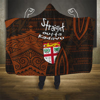 Straight Outta Kadavu Fiji Hooded Blanket Tribal Polynesian Tattoo Coat Of Arms Flag TS04 - Polynesian Pride