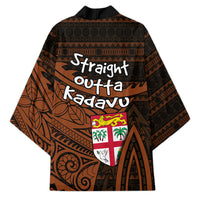 Straight Outta Kadavu Fiji Kimono Tribal Polynesian Tattoo Coat Of Arms Flag TS04 - Polynesian Pride