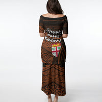 Straight Outta Kadavu Fiji Puletasi Tribal Polynesian Tattoo Coat Of Arms Flag TS04 - Polynesian Pride