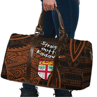 Straight Outta Kadavu Fiji Travel Bag Tribal Polynesian Tattoo Coat Of Arms Flag TS04 - Polynesian Pride