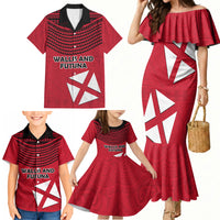 Wallis And Futuna Family Matching Mermaid Dress and Hawaiian Shirt Polynesian Tattoo Flag Map TS04 - Polynesian Pride