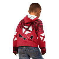 Wallis And Futuna Kid Hoodie Polynesian Tattoo Flag Map TS04 - Polynesian Pride
