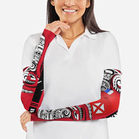 Wallis And Futuna Arm Sleeves Tribal Polynesian Tattoo Flag Motif TS04 - Polynesian Pride