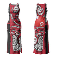 Wallis And Futuna Couples Matching Tank Maxi Dress and Hawaiian Shirt Tribal Polynesian Tattoo Flag Motif TS04 - Polynesian Pride