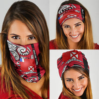 Wallis And Futuna Neck Gaiter Tribal Polynesian Tattoo Flag Motif
