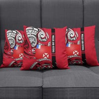 Wallis And Futuna Pillow Cover Tribal Polynesian Tattoo Flag Motif TS04 - Polynesian Pride