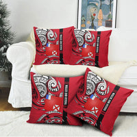 Wallis And Futuna Pillow Cover Tribal Polynesian Tattoo Flag Motif TS04 - Polynesian Pride