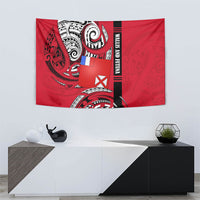 Wallis And Futuna Tapestry Tribal Polynesian Tattoo Flag Motif TS04 - Polynesian Pride
