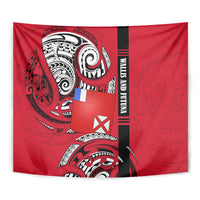 Wallis And Futuna Tapestry Tribal Polynesian Tattoo Flag Motif TS04 - Polynesian Pride
