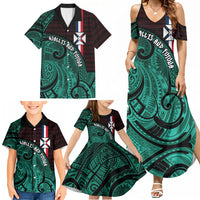 Wallis And Futuna Family Matching Summer Maxi Dress and Hawaiian Shirt Tribal Polynesian Tattoo Heritage Cross Flag TS04 - Polynesian Pride