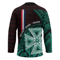 Wallis And Futuna Hockey Jersey Tribal Polynesian Tattoo Heritage Cross Flag TS04 - Polynesian Pride