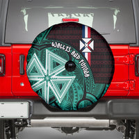 Wallis And Futuna Spare Tire Cover Tribal Polynesian Tattoo Heritage Cross Flag TS04 - Polynesian Pride
