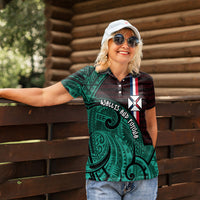 Wallis And Futuna Women Polo Shirt Tribal Polynesian Tattoo Heritage Cross Flag TS04 - Polynesian Pride