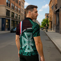 Wallis And Futuna Zipper Polo Shirt Tribal Polynesian Tattoo Heritage Cross Flag TS04 - Polynesian Pride