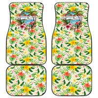 Hawaiian Piko Threads Of Paradise Aloha Car Mats Tropical Hibiscus Plumeria