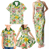Hawaiian Piko Threads Of Paradise Aloha Family Matching Tank Maxi Dress and Hawaiian Shirt Tropical Hibiscus Plumeria TS04 - Polynesian Pride