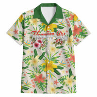 Hawaiian Piko Threads Of Paradise Aloha Hawaiian Shirt Tropical Hibiscus Plumeria TS04 White Green - Polynesian Pride