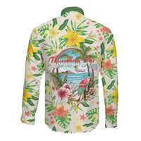 Hawaiian Piko Threads Of Paradise Aloha Long Sleeve Button Shirt Tropical Hibiscus Plumeria TS04 - Polynesian Pride
