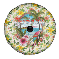 Hawaiian Piko Threads Of Paradise Aloha Spare Tire Cover Tropical Hibiscus Plumeria