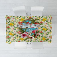Hawaiian Piko Threads Of Paradise Aloha Tablecloth Tropical Hibiscus Plumeria